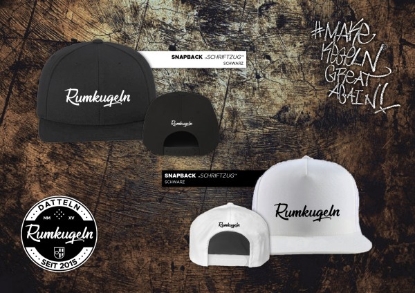 Cap Rumkugeln Datteln Schriftzug