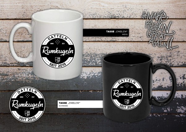 Tasse Rumkugeln Datteln Emblem
